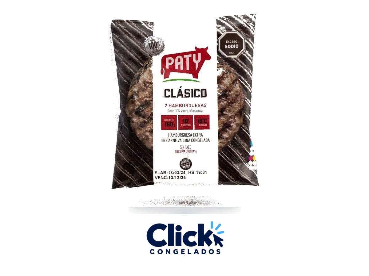Hamburguesa Paty 80g Pack x2